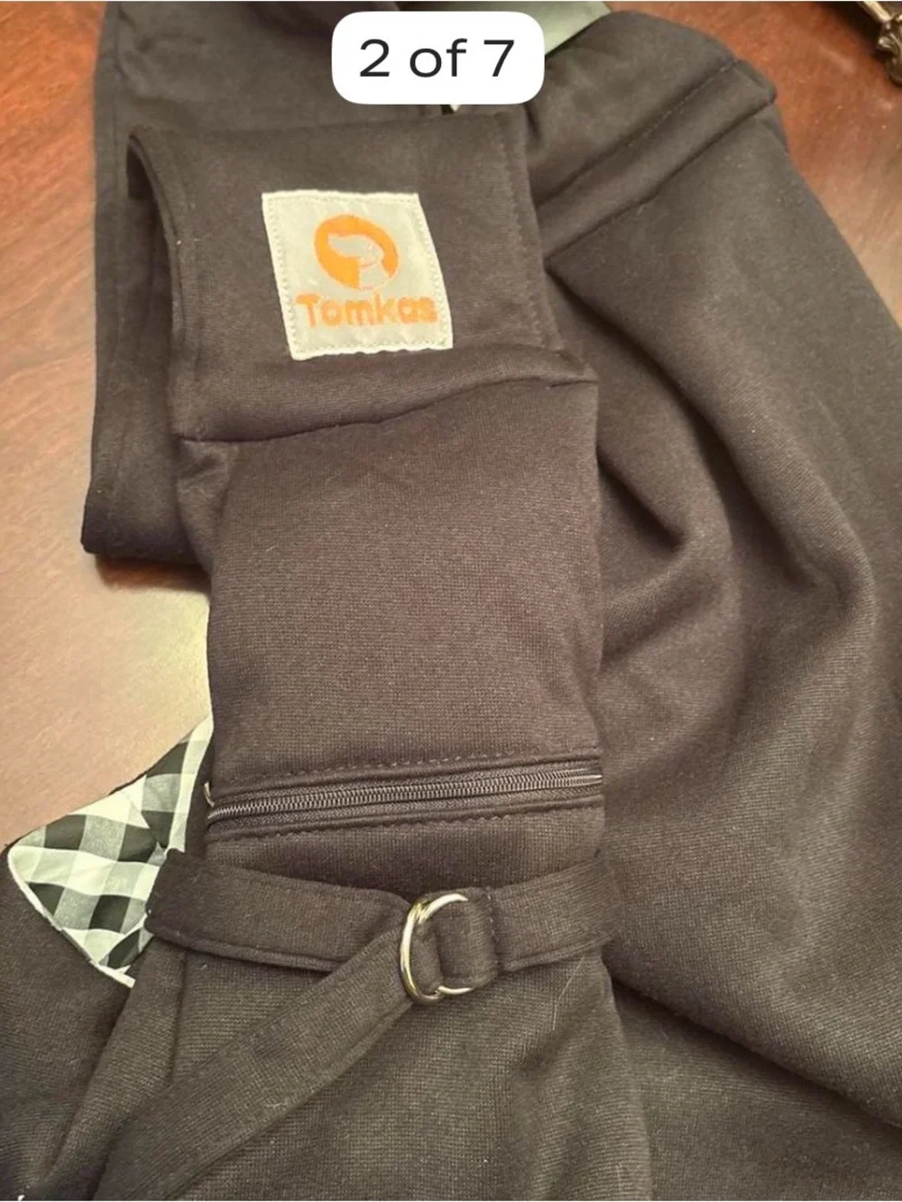 Black Fabric Dog Sling - Hands-Free